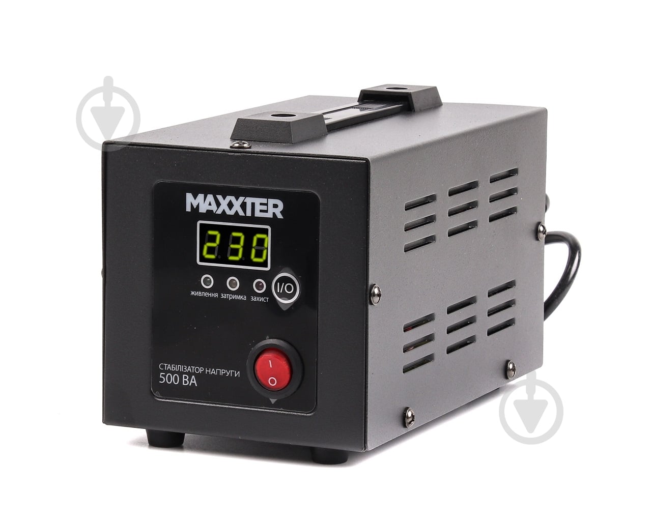Стабілізатор напруги Maxxter 230 В, 500 ВА MX-AVR-E500-01 - фото 1