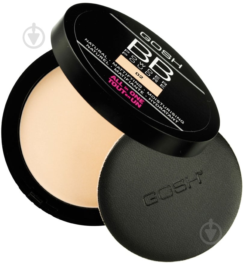 Пудра Gosh BB powder 61522-3 №02 Sand 6,5 г - фото 1 Пудра Gosh BB powder 61522-3 №02 Sand 6,5 г - фото 1