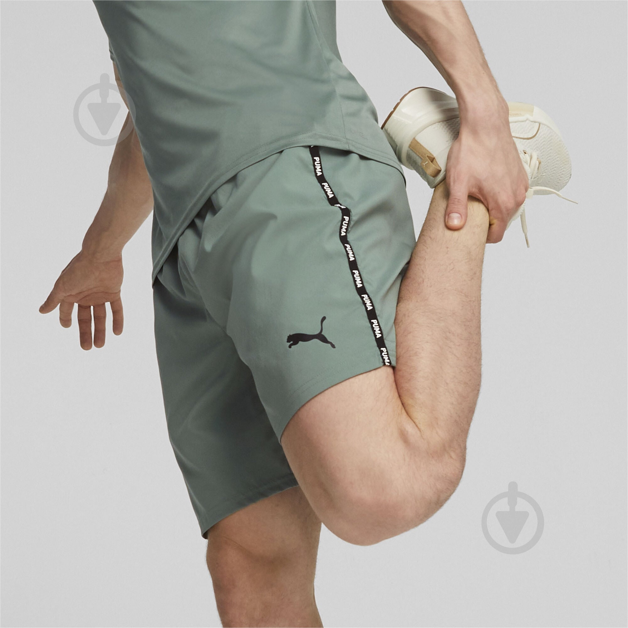 Шорты Puma PUMA FIT TAPED 7" WOVEN SHORT 52417944 р. XL зеленый - фото 5