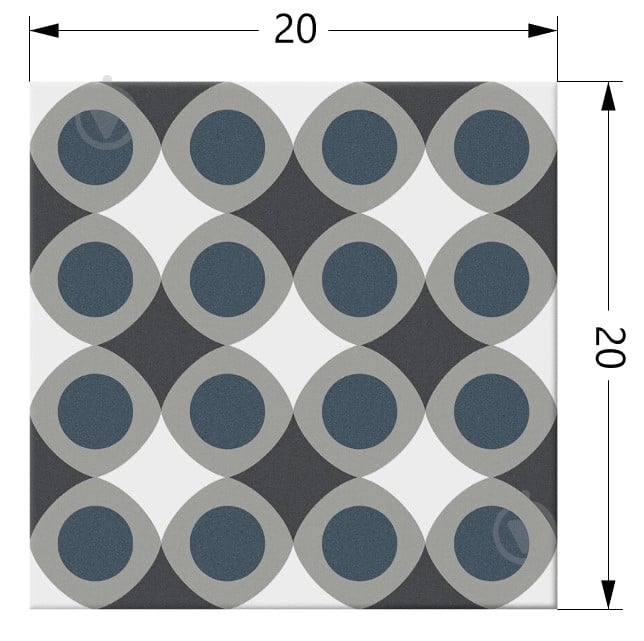 Плитка Cifre Hidra Pop Cold 20x20 - фото 2
