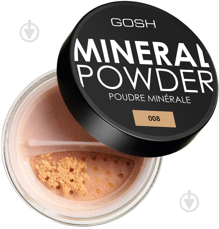 Пудра Gosh Mineral powder 08 tan 8 г - фото 1 Пудра Gosh Mineral powder 08 tan 8 г - фото 1