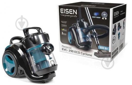 Пылесос Eisen EVC-290 ECO black/blue - фото 10 Пылесос Eisen EVC-290 ECO black/blue - фото 10