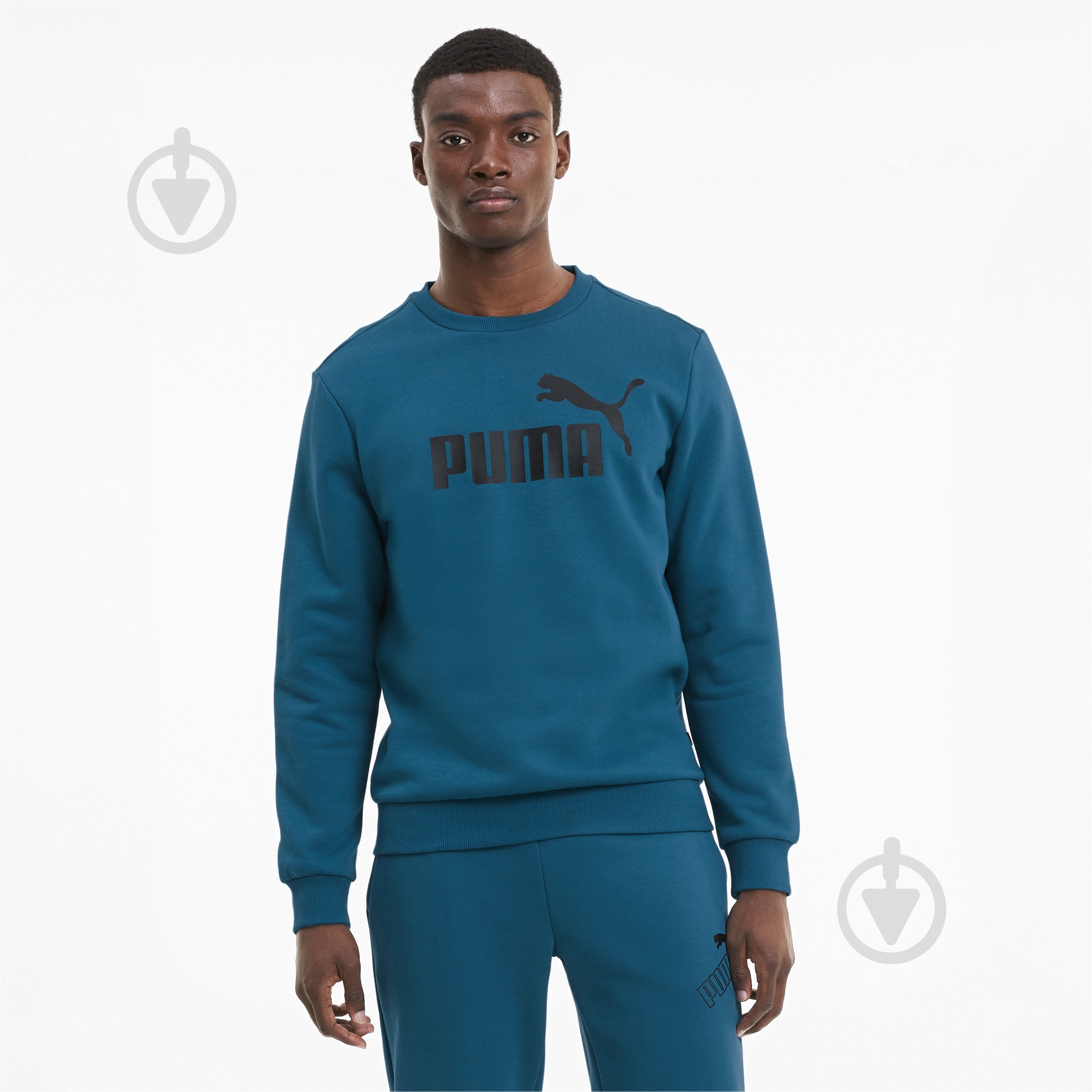 Джемпер Puma Essentials Fleece Sweat 85508236 р. M синий - фото 1 Джемпер Puma Essentials Fleece Sweat 85508236 р. M синий - фото 1