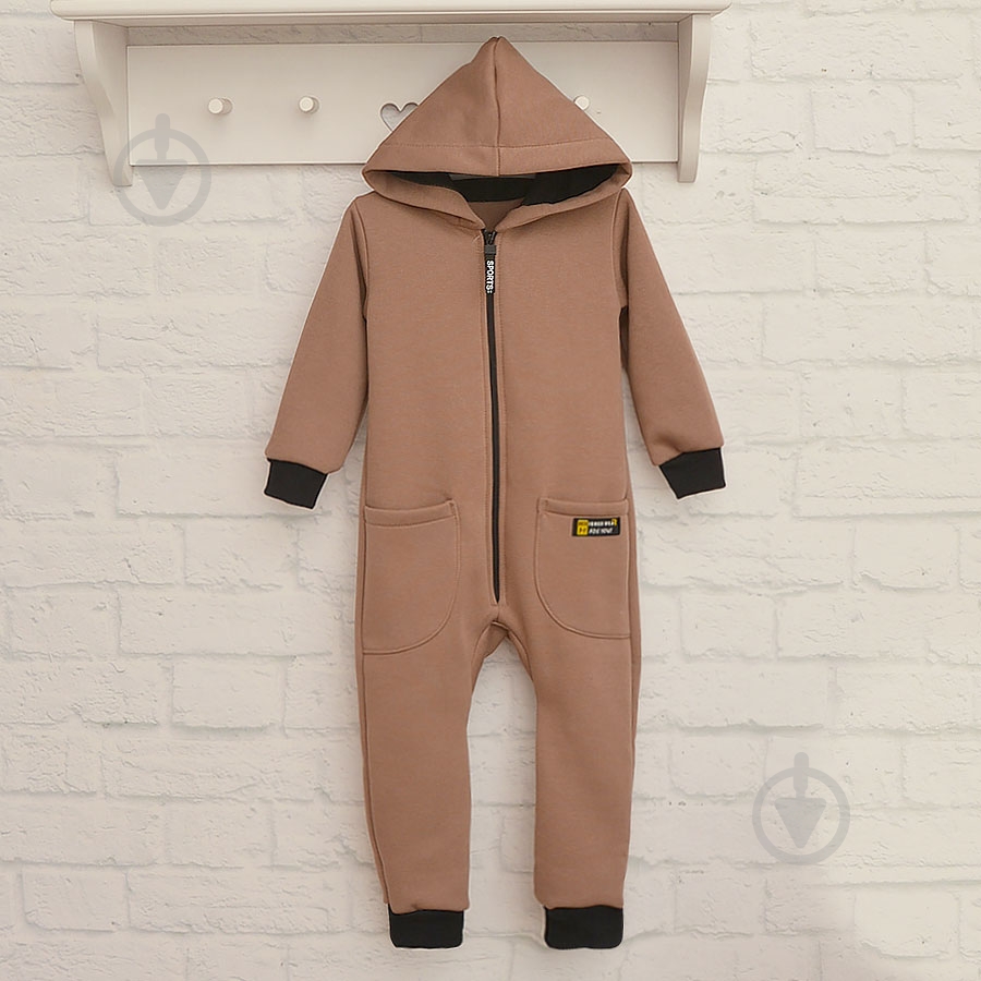 Ромпер унисекс Blanka р.110-116 коричневый 110829 - фото 2