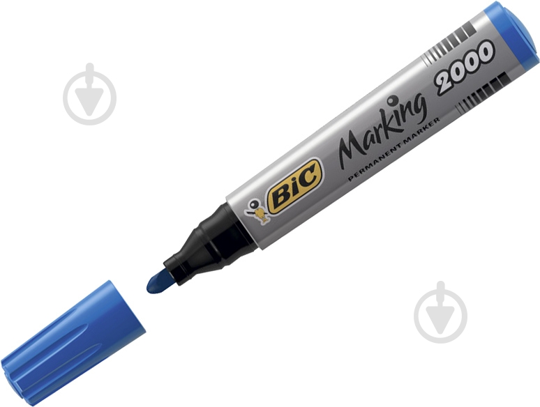 Маркер перманентный BIC 2000 1.7-5.1 мм синий - фото 2