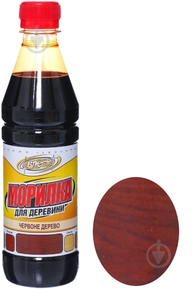 Морилка Блеск М-4 0.4 л красное дерево мат 0,34 кг - фото 1