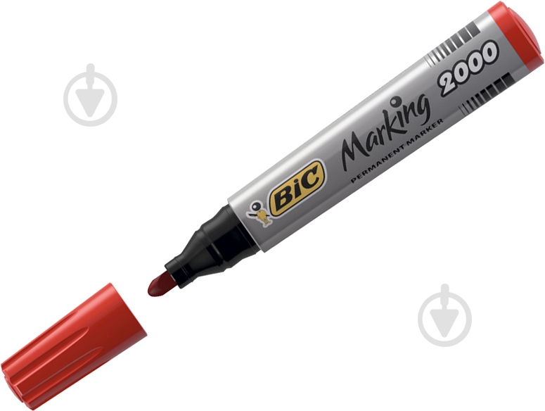 Маркер перманентный BIC 2000 1.7-5.1 мм красный - фото 2