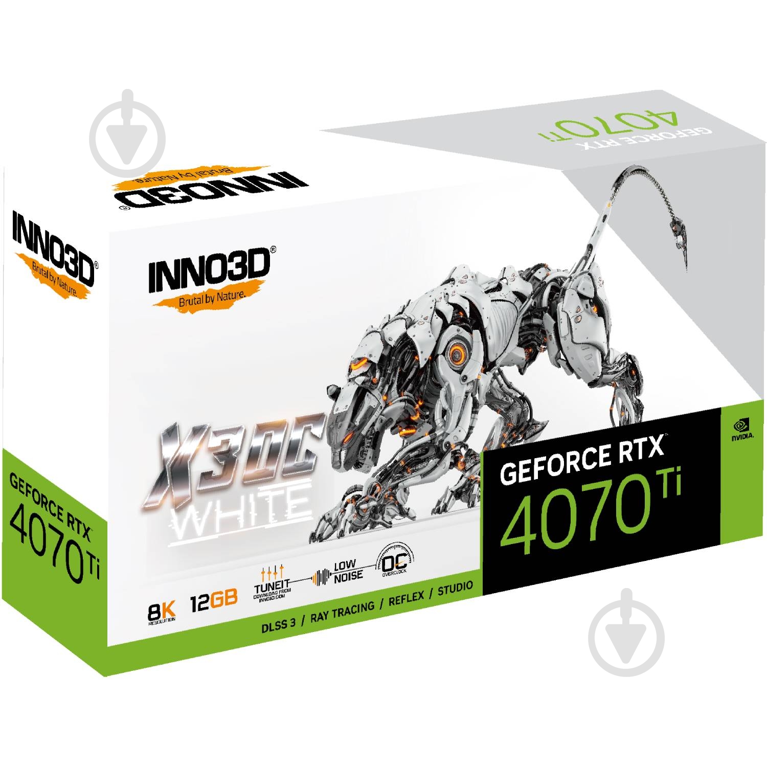 Відеокарта Inno3D GeForce RTX 4070 Ti 12GB GDDR6X 192bit (N407T3-126XX-186148W) - фото 2 Відеокарта Inno3D GeForce RTX 4070 Ti 12GB GDDR6X 192bit (N407T3-126XX-186148W) - фото 2