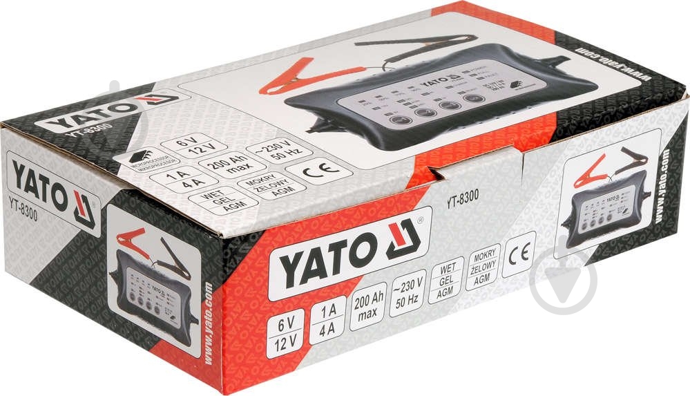 Зарядное устройство инверторное YATO 200 А/год (YT-8300) - фото 2 Зарядное устройство инверторное YATO 200 А/год (YT-8300) - фото 2