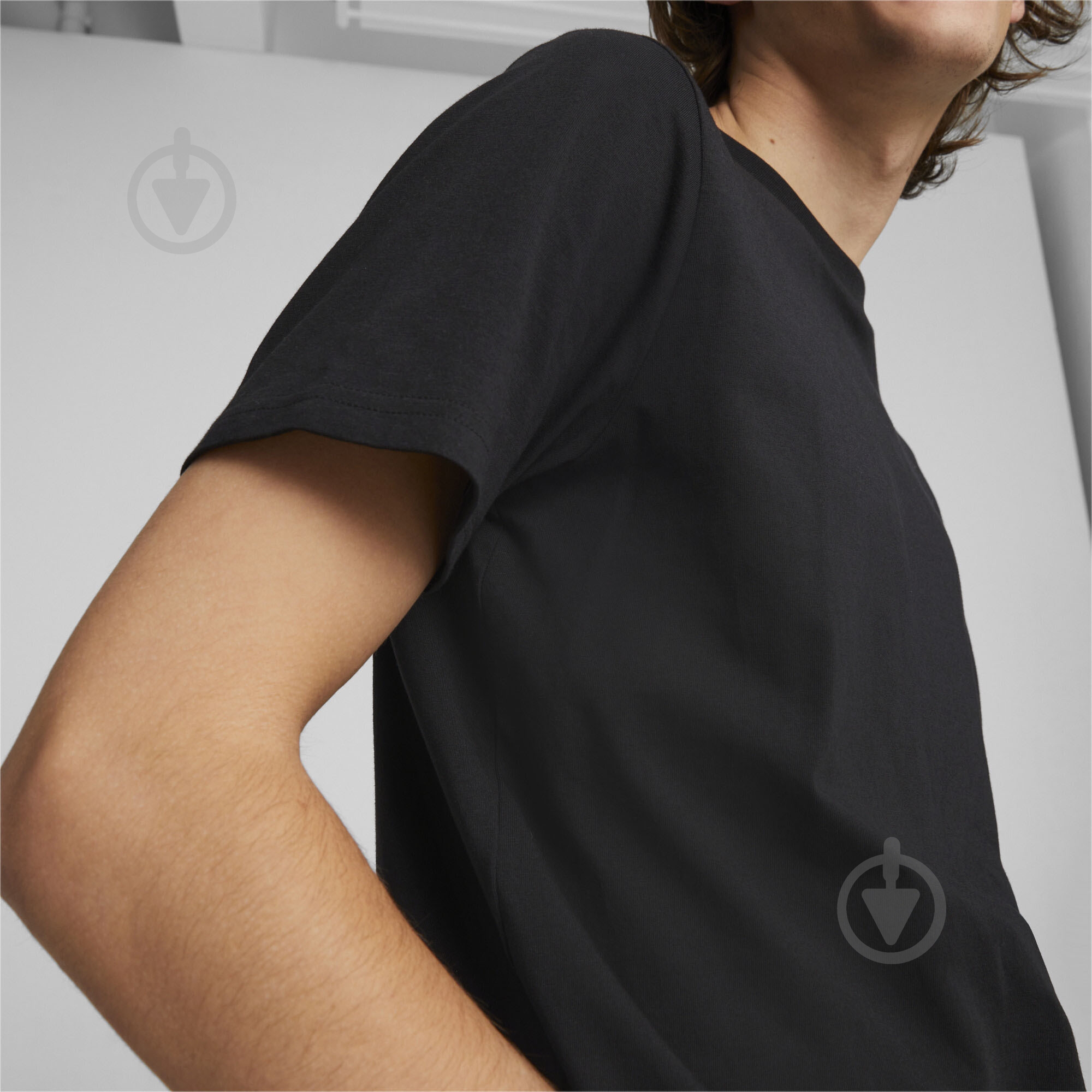 Футболка Puma CLASSICS SMALL LOGO TEE 53558701 р.S черный - фото 5
