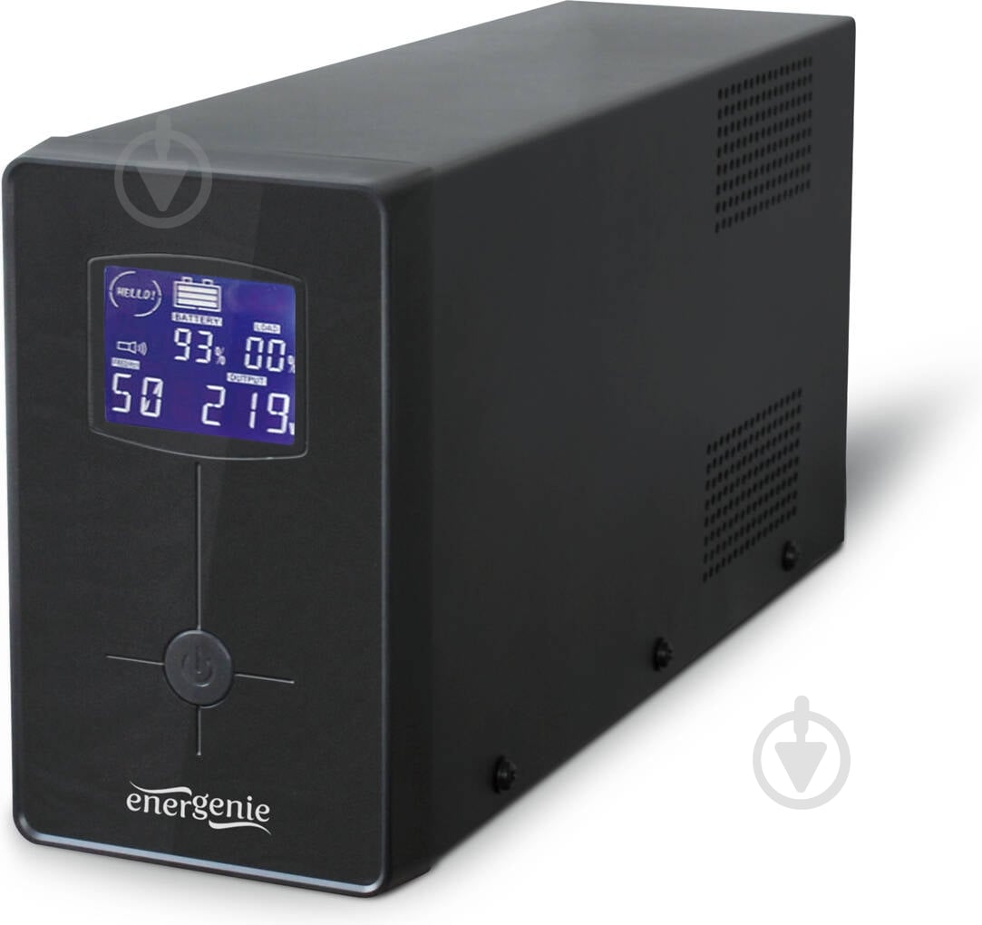ᐉ Джерело безперебійного живлення (ДБЖ) EnerGenie 850VA, LCD, USB