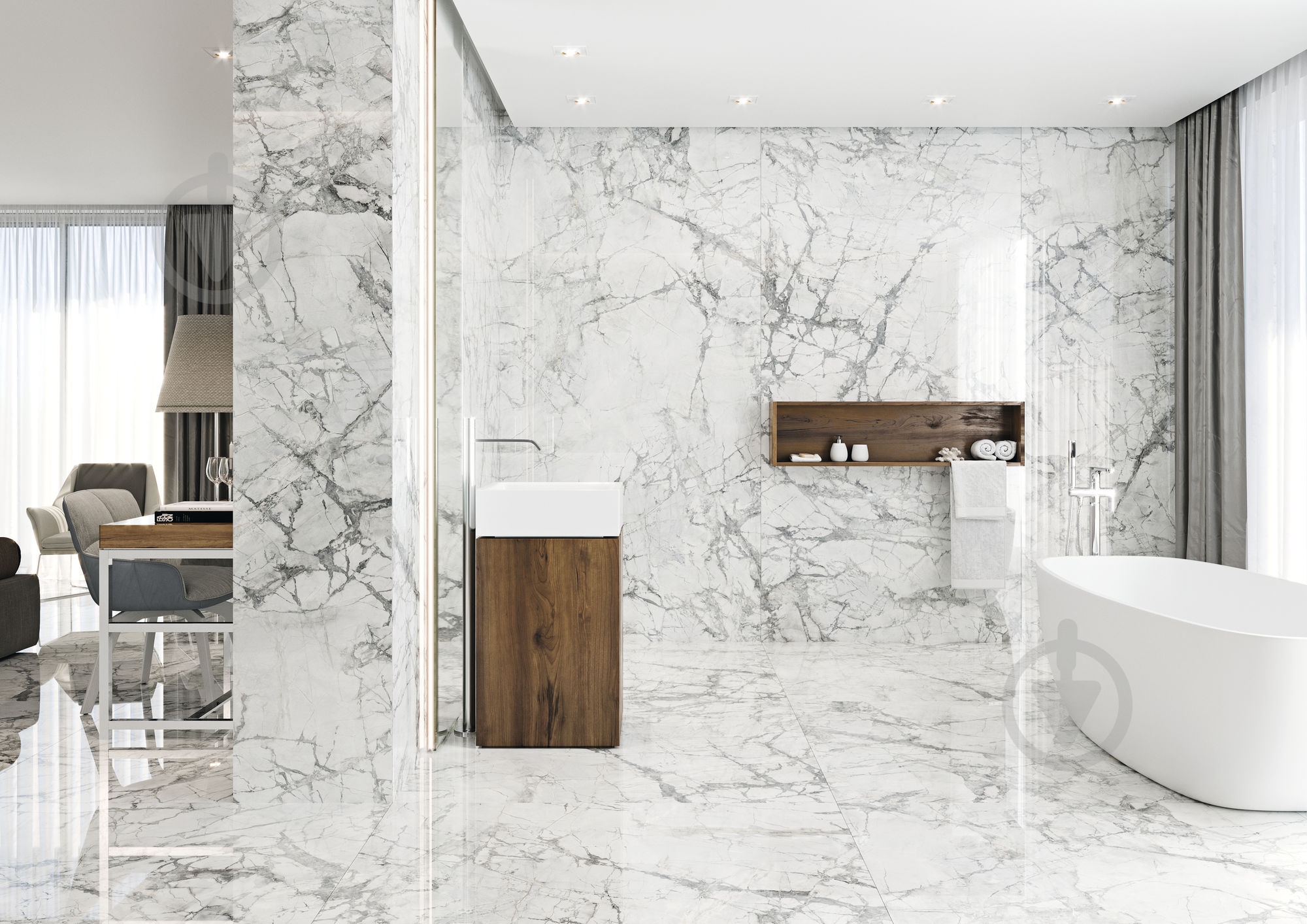 Плитка Cifre Сенсейшн Вайт пулідо 120x120 - фото 3