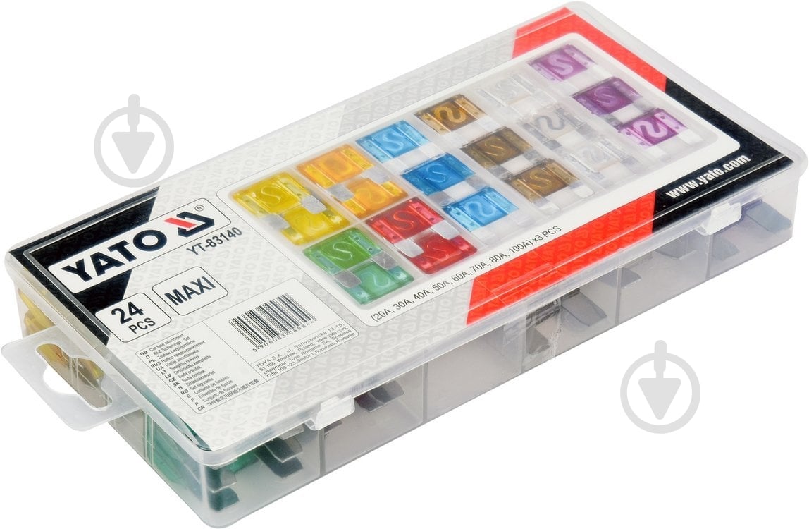Предохранители YATO Maxi в ассортименте 24 шт. - фото 2