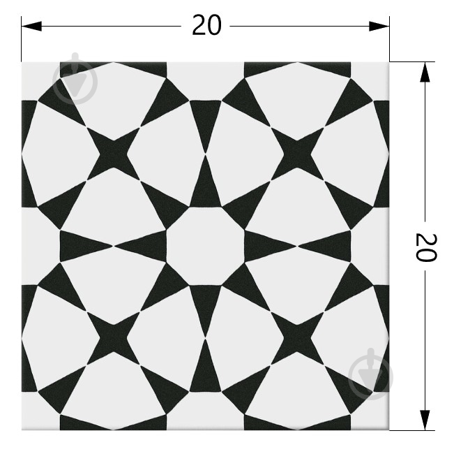 Плитка Cifre Hidra Prisma White 20x20 - фото 2