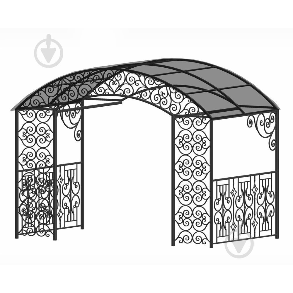 Навіс кований Артдеко КН-46 3500х2700х2000 мм (комплект елементів) - фото 1