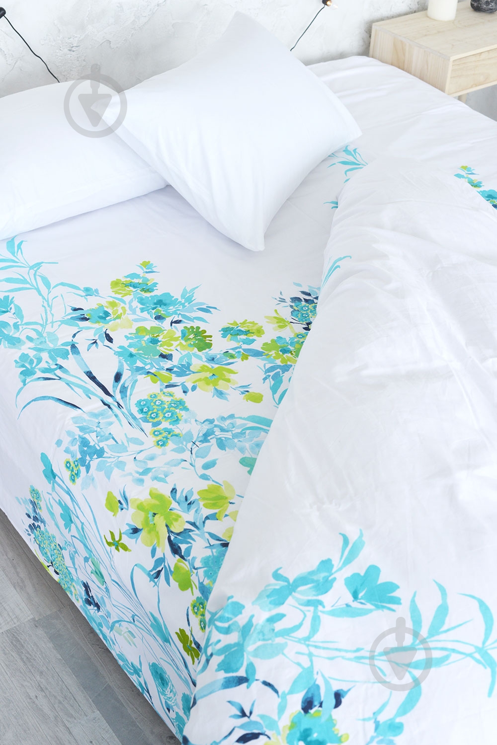 Комплект постельного белья Botanica евро белый с рисунком SoundSleep - фото 5