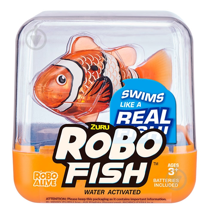 Іграшка інтерактивна ROBO ALIVE S3 Роборибка (помаранчева) 7191-5 - фото 1