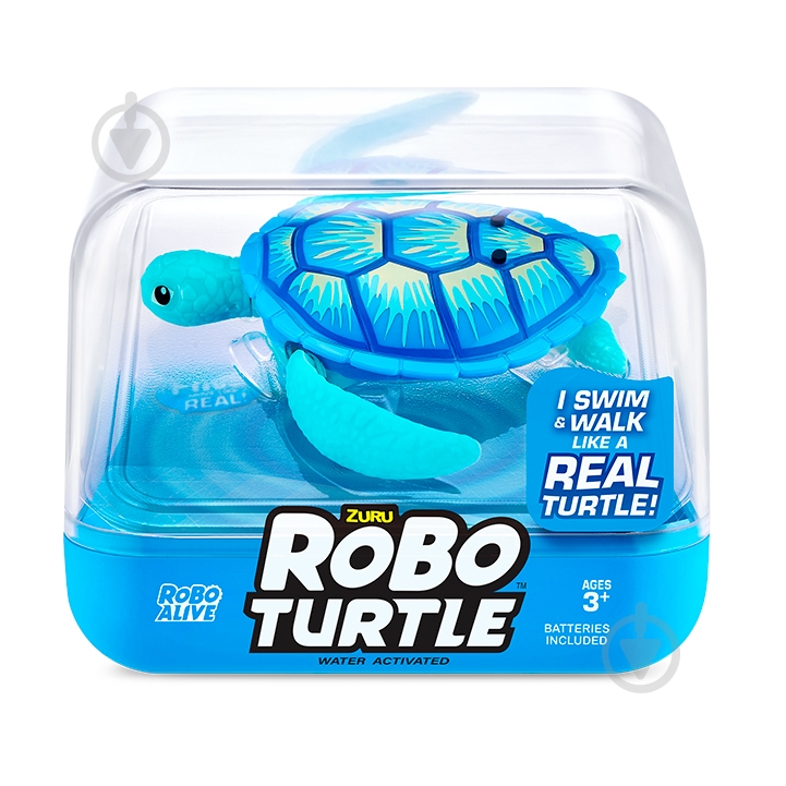 Игрушка интерактивная ROBO ALIVE Робочерепаха (голубая) 7192UQ1-1 - фото 1 Игрушка интерактивная ROBO ALIVE Робочерепаха (голубая) 7192UQ1-1 - фото 1