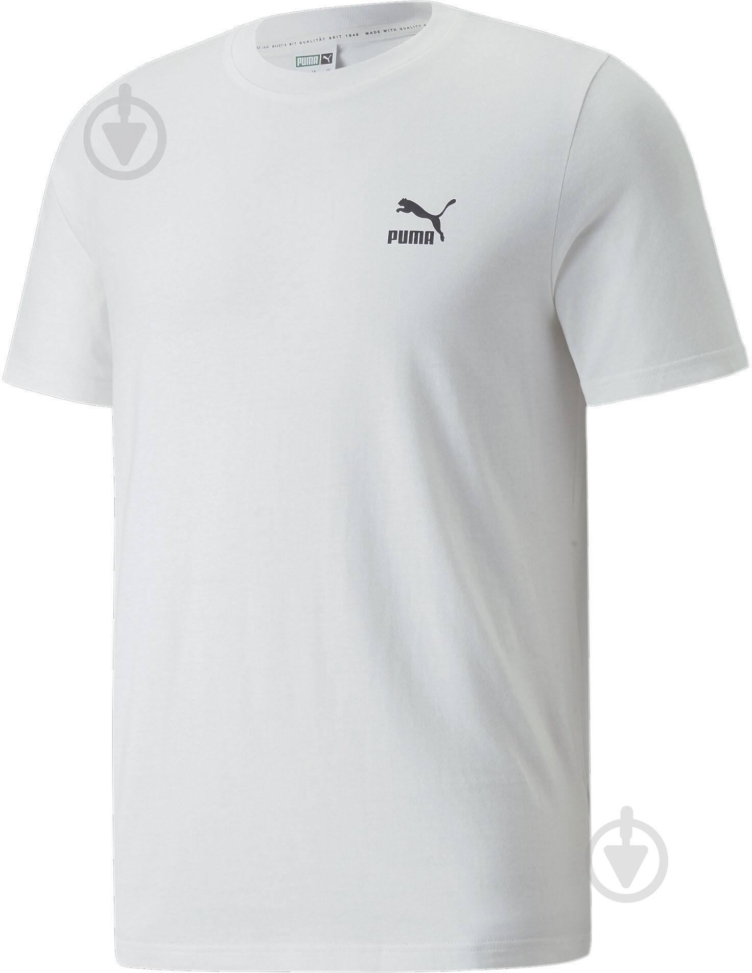 Футболка Puma CLASSICS SMALL LOGO TEE 53558702 р.L белый - фото 1 Футболка Puma CLASSICS SMALL LOGO TEE 53558702 р.L белый - фото 1