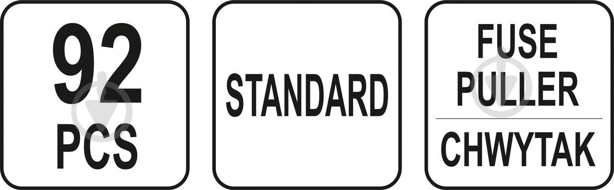 Предохранители YATO Standard в ассортименте с индикатором 92 шт. - фото 3