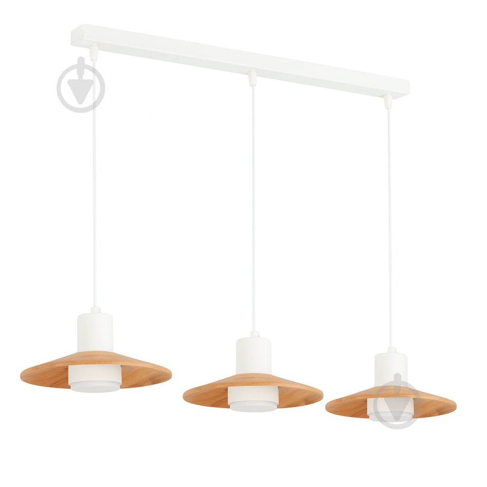 Светильник подвесной LIGHT SET KALUSH 3x/GX53 белый/дерево - фото 1
