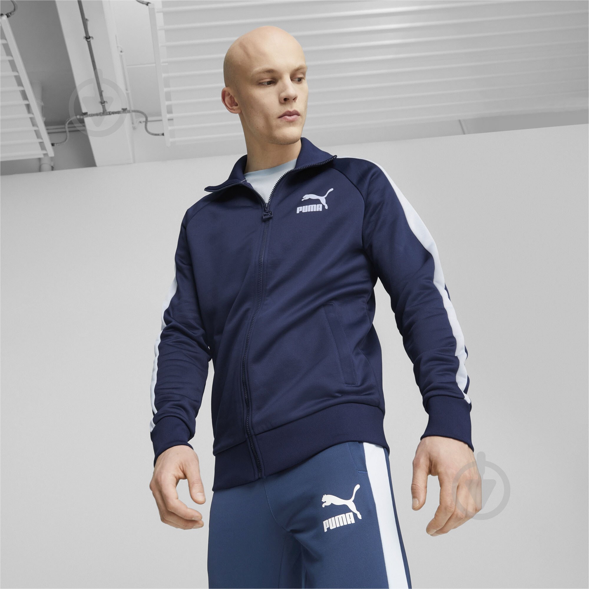 Джемпер Puma T7 ICONIC TRACK JACKET (S) PT 53948415 р.L синий - фото 3