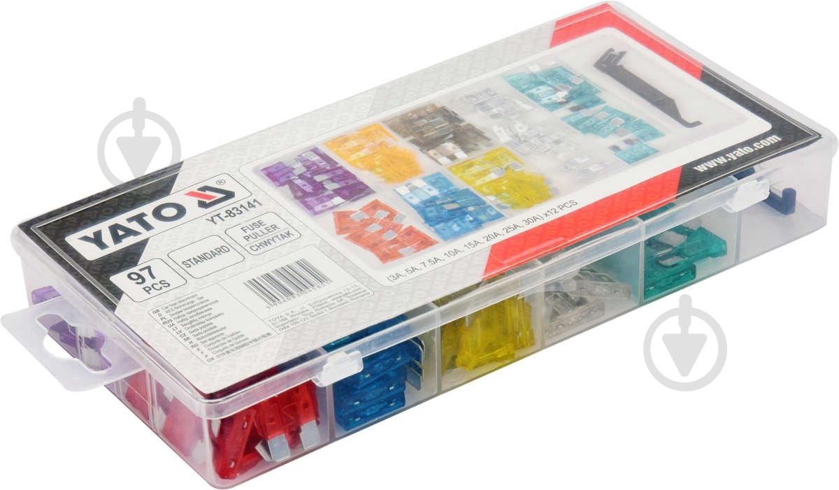 Предохранители YATO Standard в ассортименте 97 шт. - фото 2