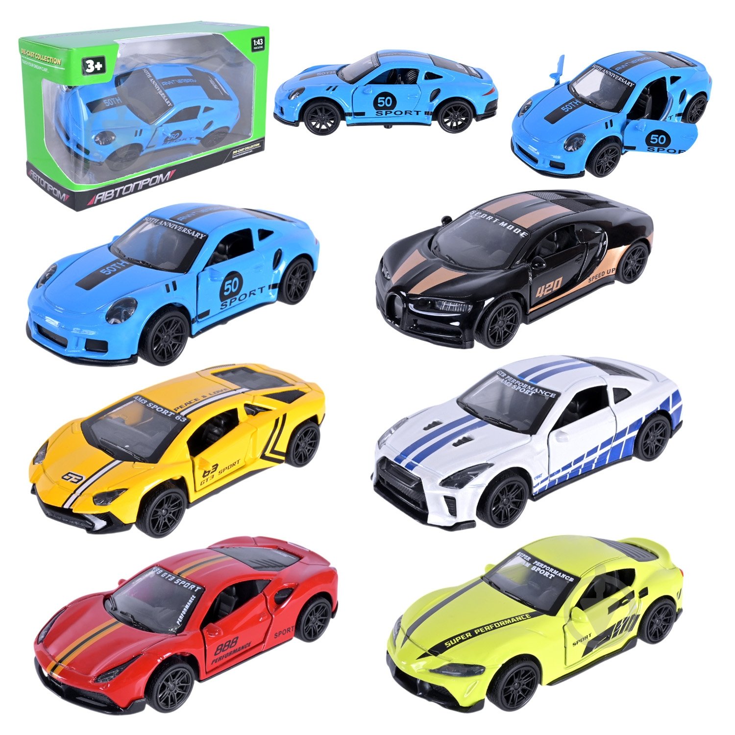 Машинка Автопром 1:43 AP4383 - фото 1 Машинка Автопром 1:43 AP4383 - фото 1