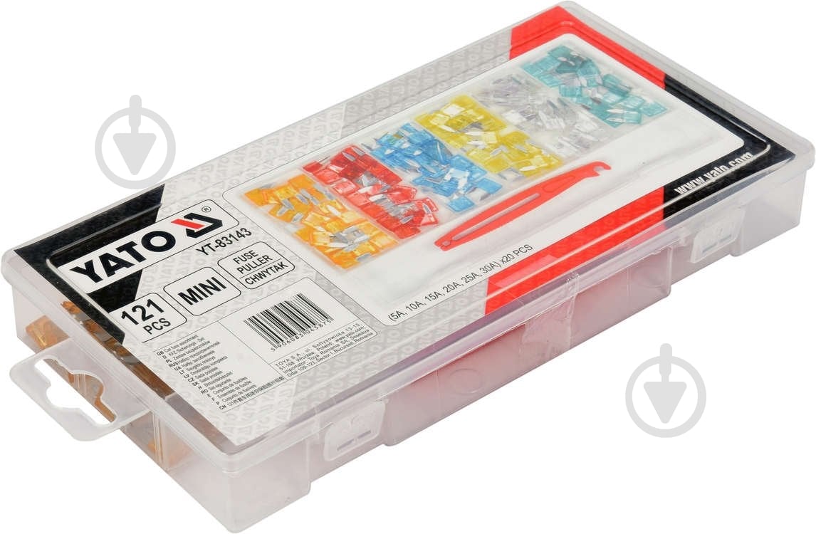 Предохранители YATO Mini в ассортименте 121 шт. - фото 2