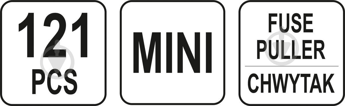 Предохранители YATO Mini в ассортименте 121 шт. - фото 3