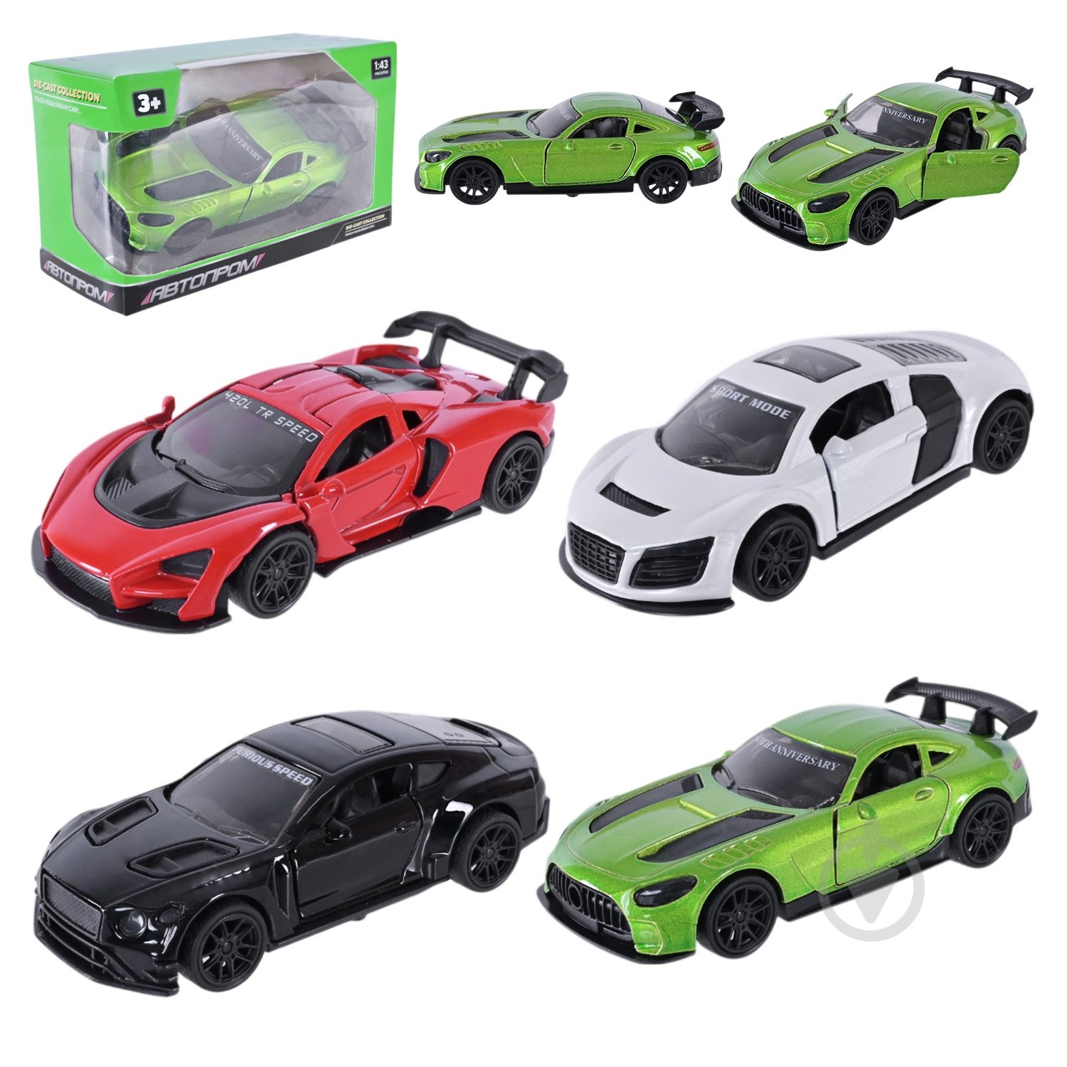 Машинка Автопром 1:43 AP4385 - фото 1 Машинка Автопром 1:43 AP4385 - фото 1