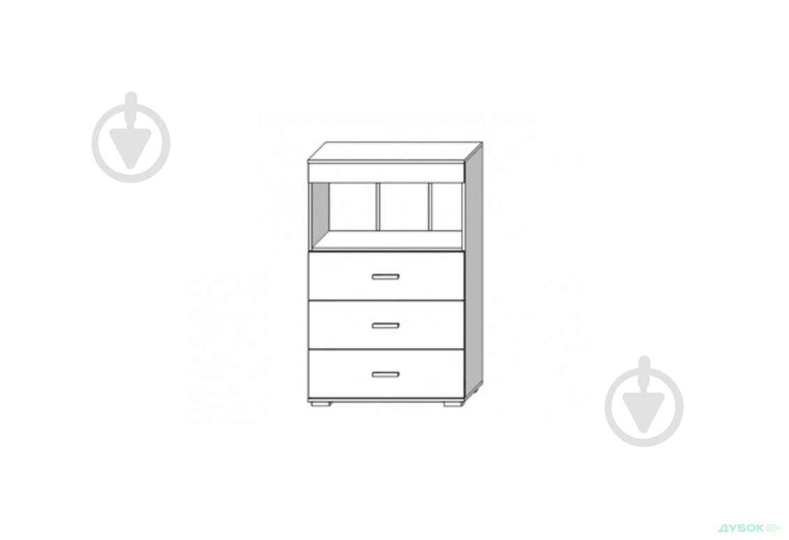 Комод SOKME Марк - бар венге /дуб родос - фото 2 Комод SOKME Марк - бар венге /дуб родос - фото 2