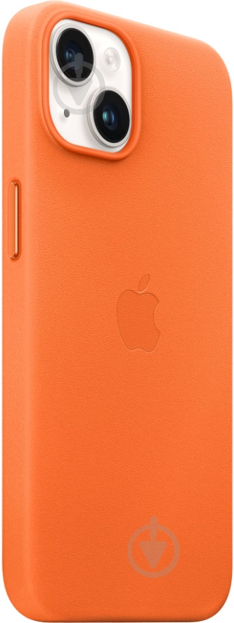Чехол Apple Leather Case with MagSafe для iPhone 14 orange(MPP83ZE/A) - фото 2