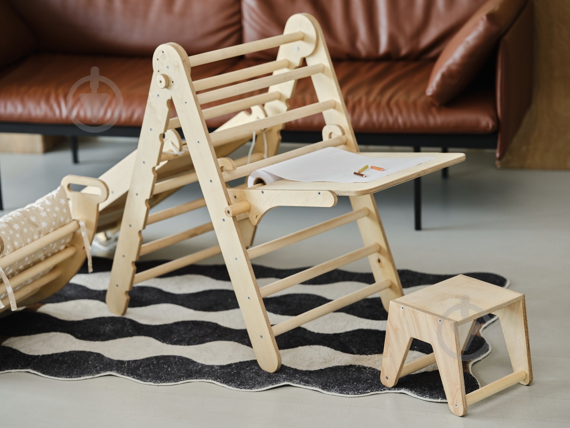 Ігровий комплекс Goodevas 6в1 трикутник Піклера/арка/гірка/сітка/подушка та арт-сет E532 - фото 11 Ігровий комплекс Goodevas 6в1 трикутник Піклера/арка/гірка/сітка/подушка та арт-сет E532 - фото 11