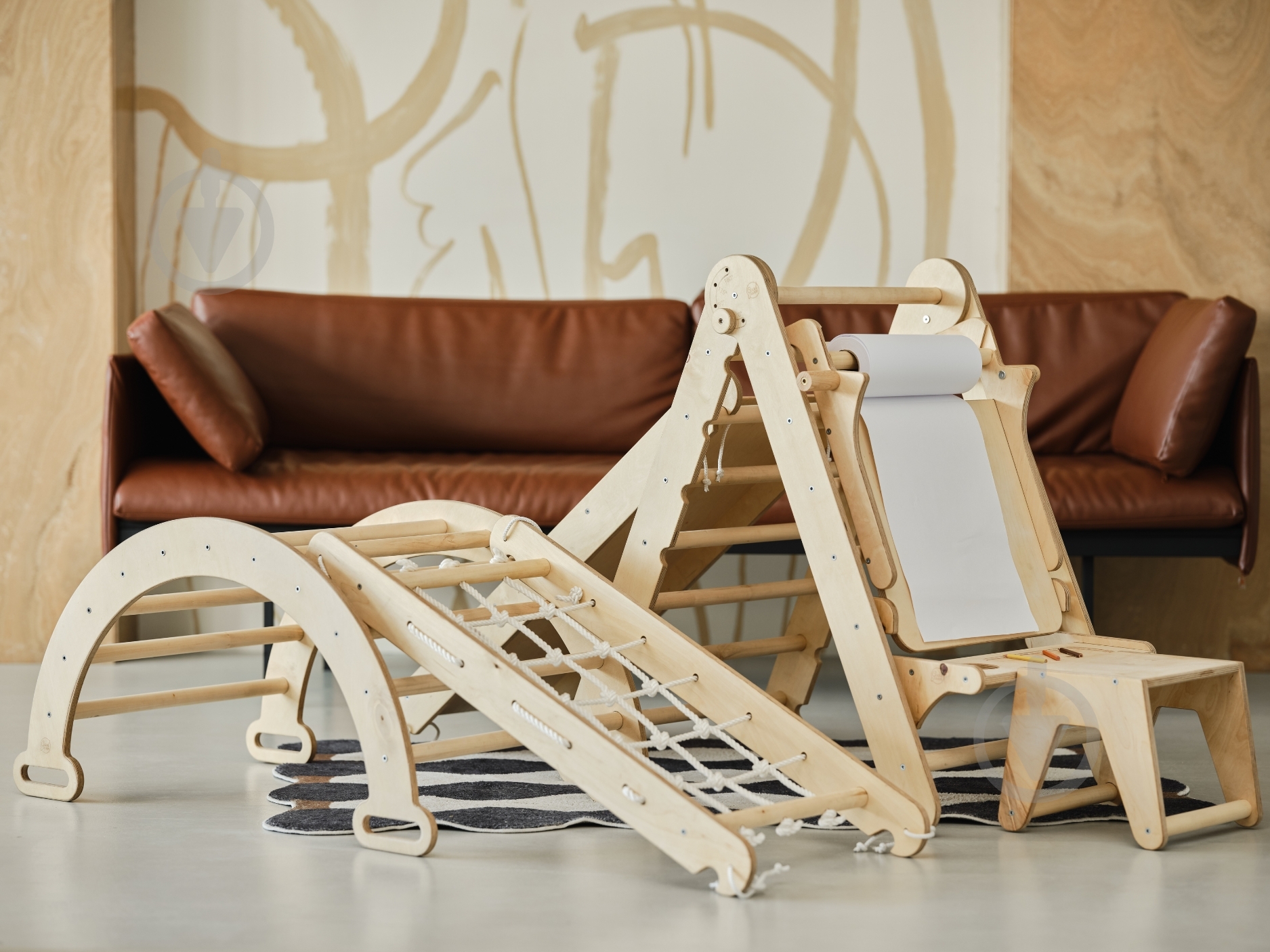 Ігровий комплекс Goodevas 6в1 трикутник Піклера/арка/гірка/сітка/подушка та арт-сет E532 - фото 14 Ігровий комплекс Goodevas 6в1 трикутник Піклера/арка/гірка/сітка/подушка та арт-сет E532 - фото 14