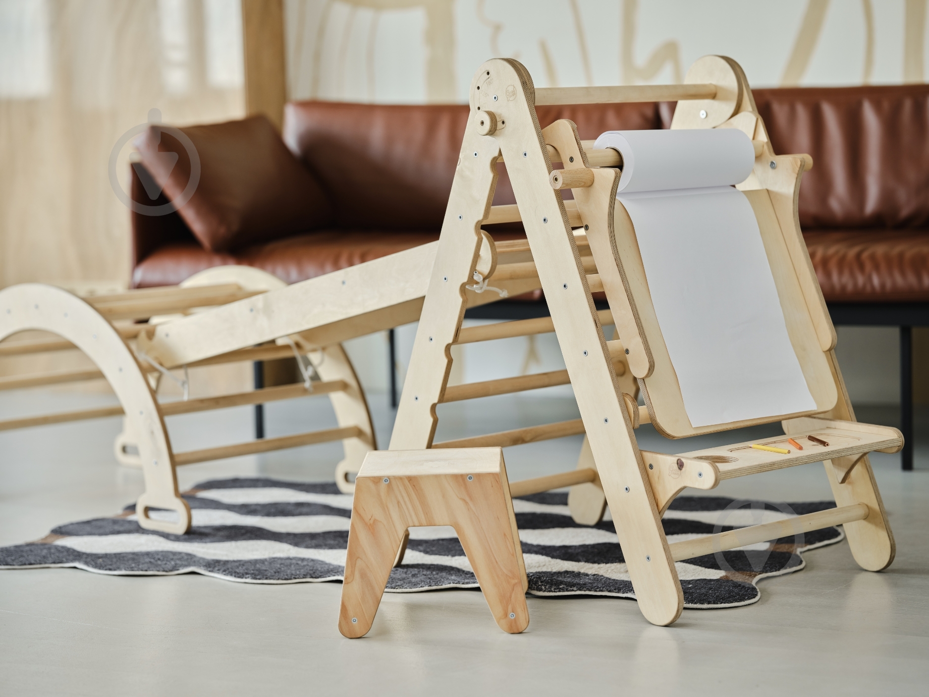 Ігровий комплекс Goodevas 6в1 трикутник Піклера/арка/гірка/сітка/подушка та арт-сет E532 - фото 2 Ігровий комплекс Goodevas 6в1 трикутник Піклера/арка/гірка/сітка/подушка та арт-сет E532 - фото 2