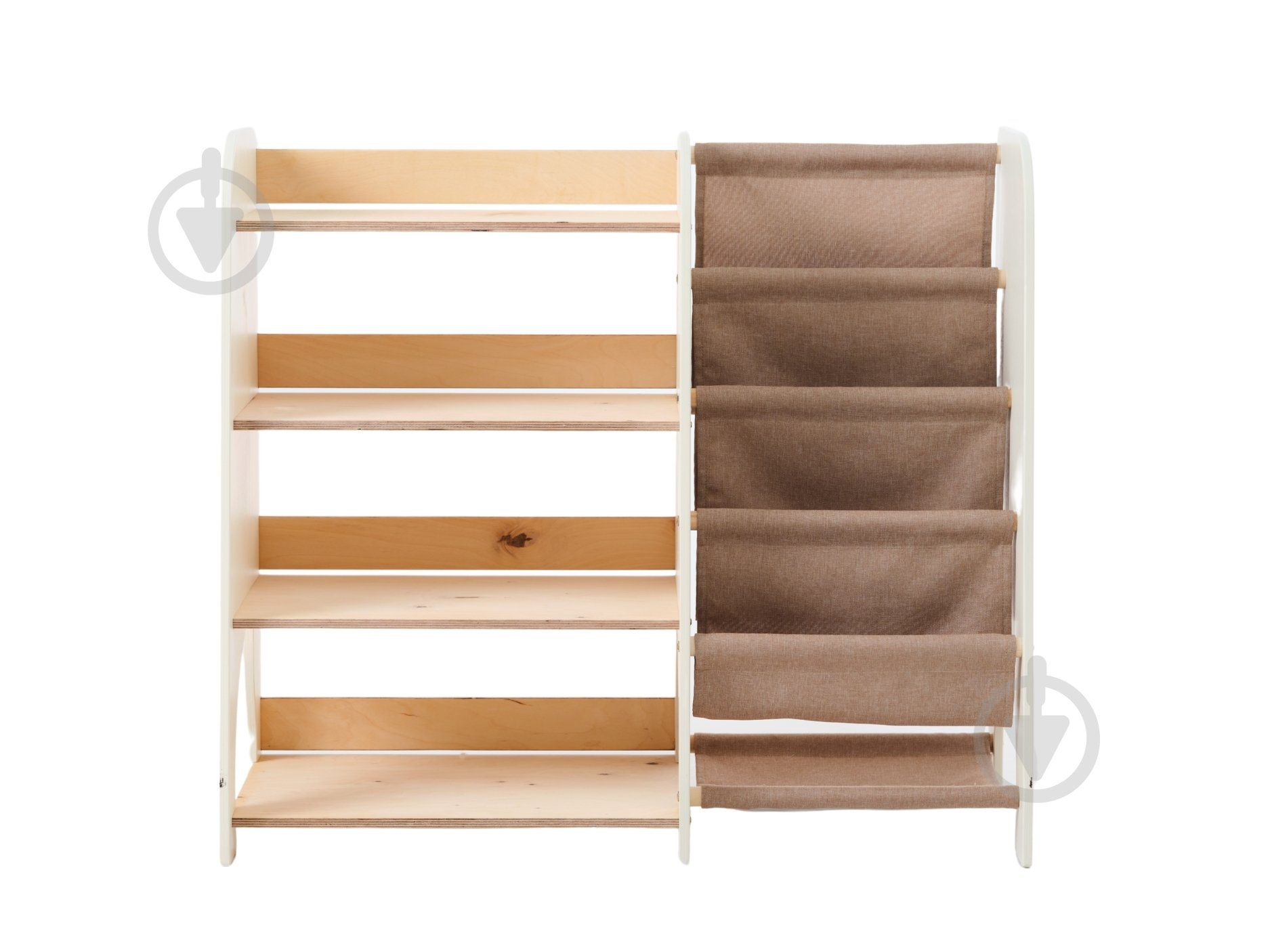 Стелаж Goodevas Монтессорі великий 2в1 для книг та іграшок E648 бежевий - фото 5 Стелаж Goodevas Монтессорі великий 2в1 для книг та іграшок E648 бежевий - фото 5