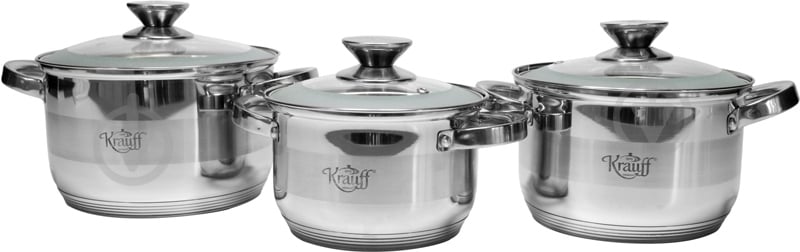 Набір каструль Krauff 6 предметів 26-242-005 - фото 3 Набір каструль Krauff 6 предметів 26-242-005 - фото 3