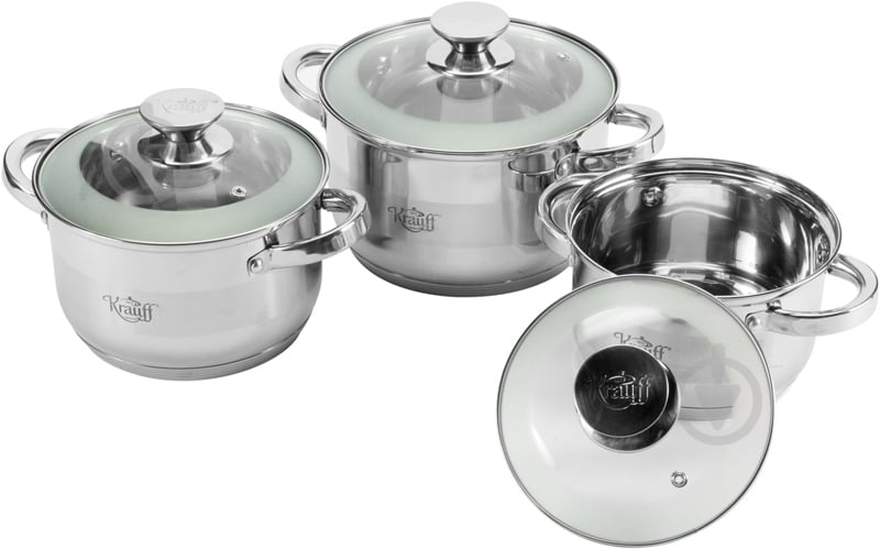 Набір каструль Krauff 6 предметів 26-242-005 - фото 2 Набір каструль Krauff 6 предметів 26-242-005 - фото 2