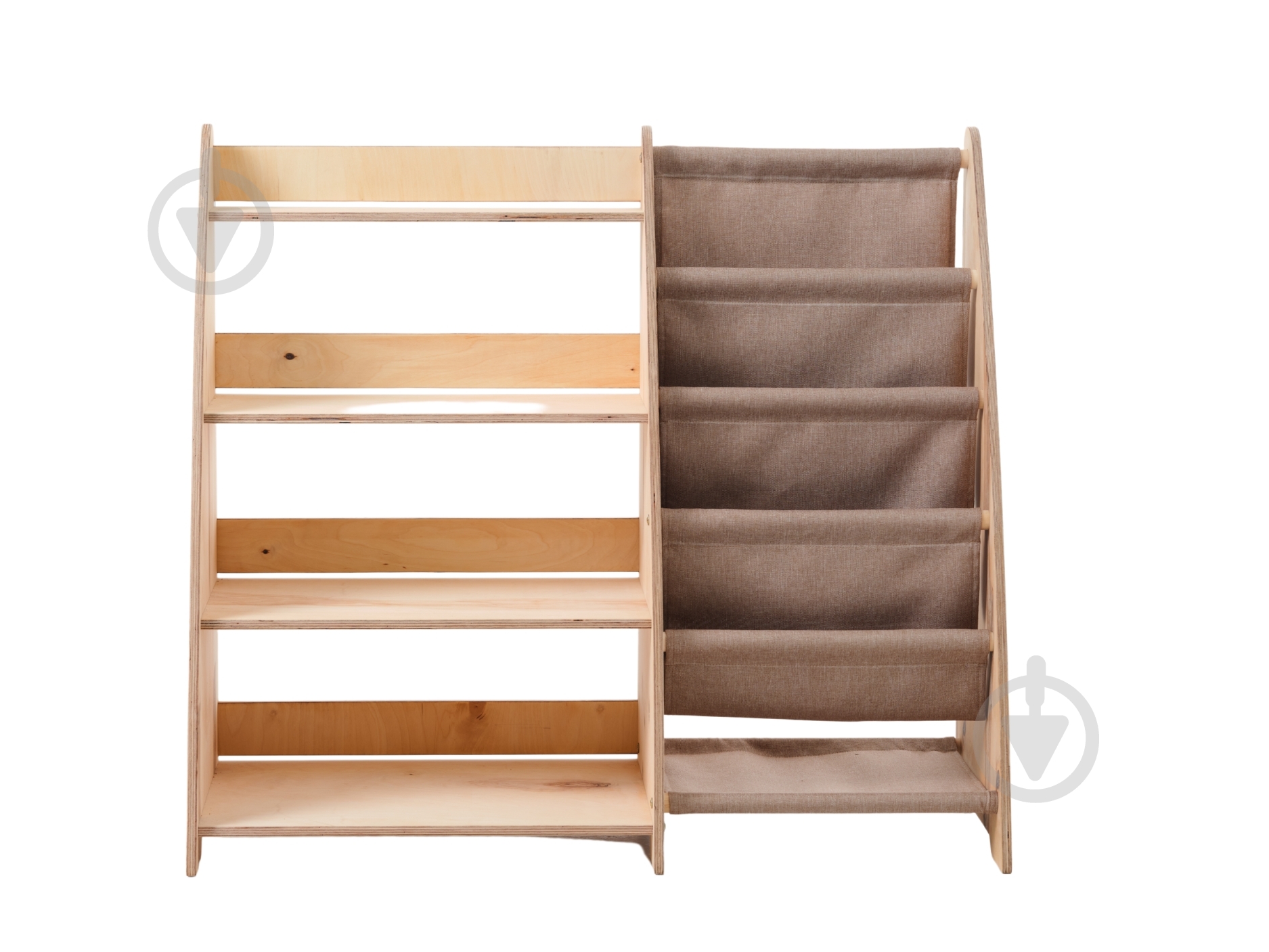 Стелаж Goodevas Монтессорі 2в1 для книг та іграшок E624 молочний - фото 4 Стелаж Goodevas Монтессорі 2в1 для книг та іграшок E624 молочний - фото 4