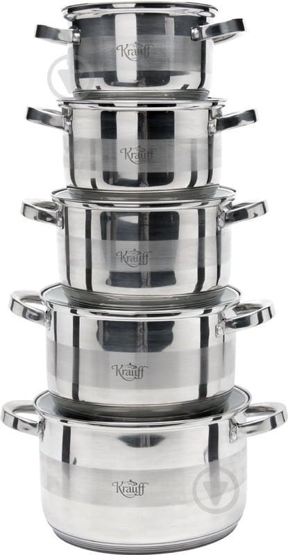 Набір каструль Krauff 10 предметів 26-242-006 - фото 3