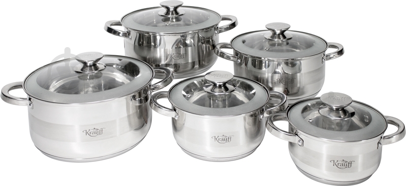 Набір каструль Krauff 10 предметів 26-242-006 - фото 1