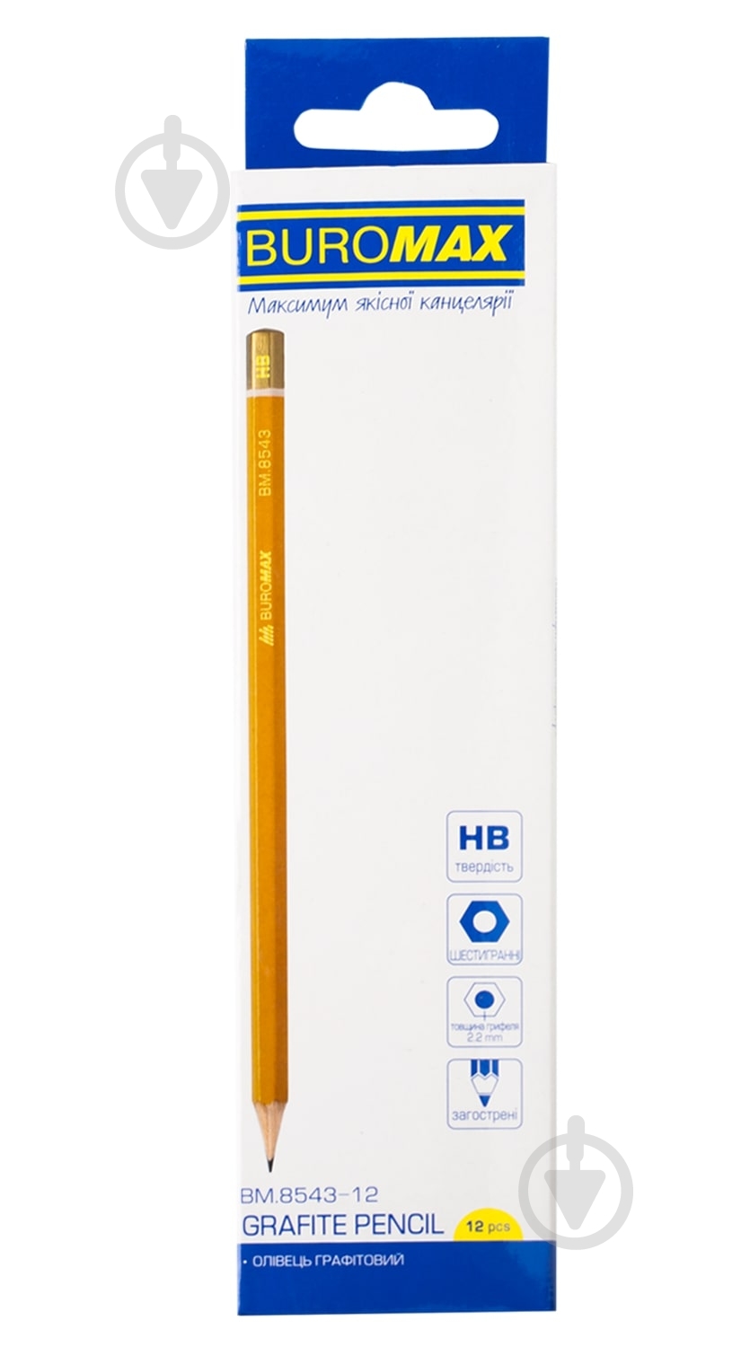 Олівець графітний Professional BM.8543-12 Buromax - фото 1