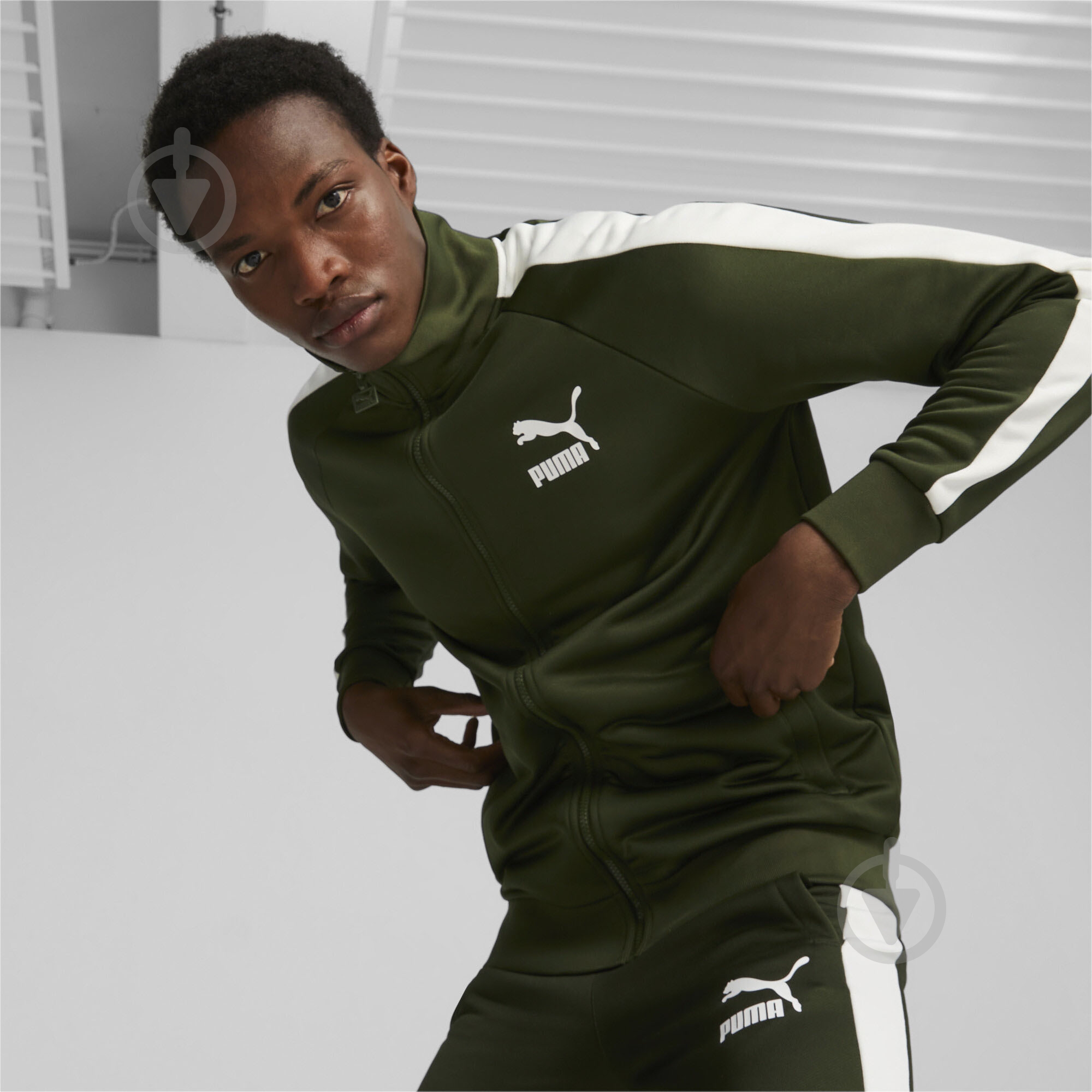 Джемпер Puma T7 ICONIC TRACK JACKET (S) PT 53948431 р.2XL зелений - фото 3