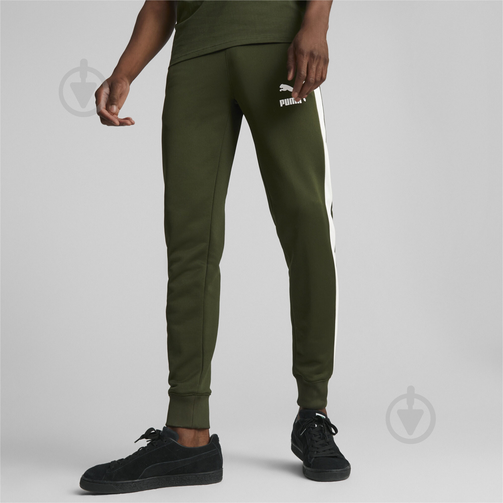 Брюки Puma T7 ICONIC TRACK PANTS (S) PT 53948531 р. M зеленый - фото 3