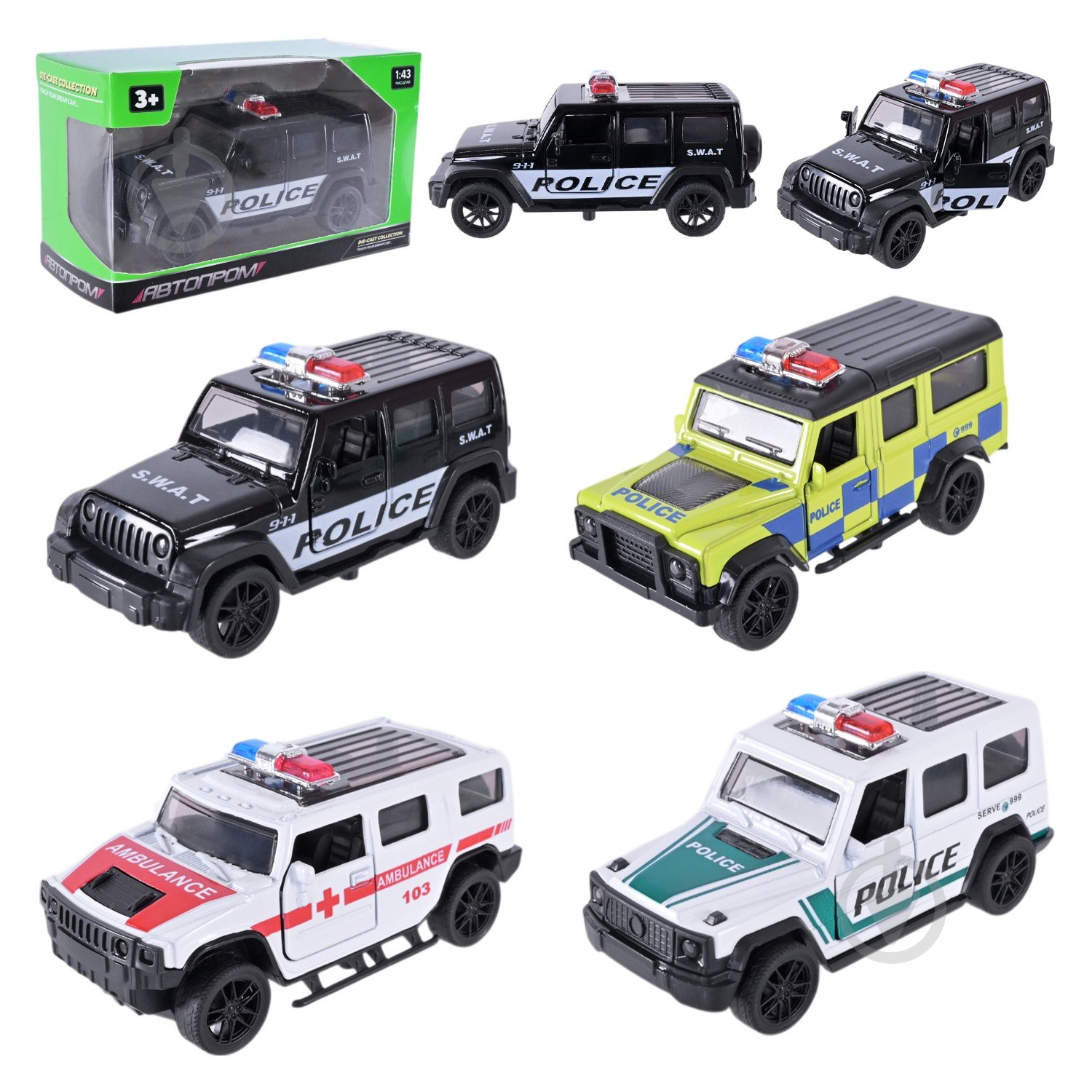 Машинка Автопром 1:43 AP4388 - фото 1 Машинка Автопром 1:43 AP4388 - фото 1