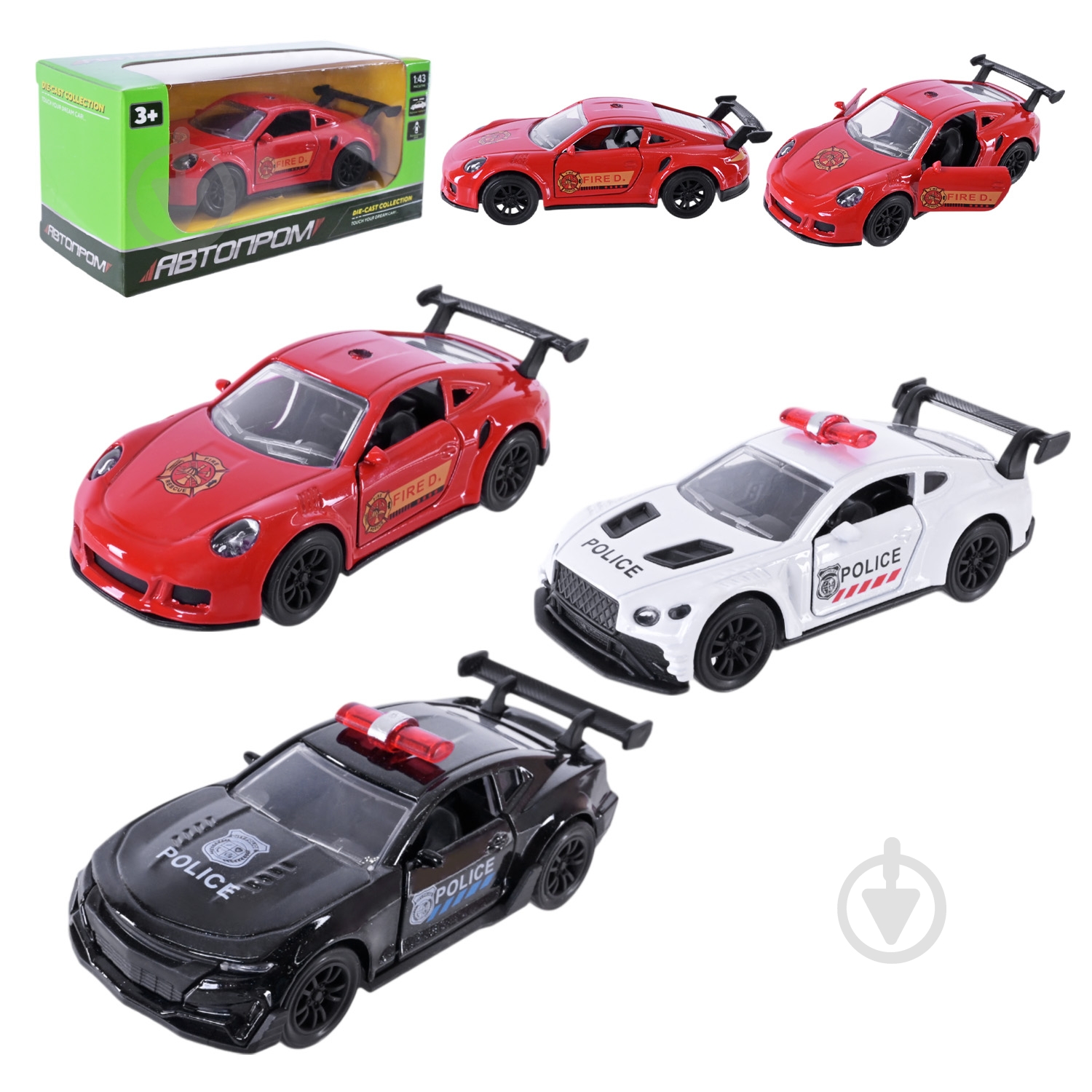 Машинка Автопром 1:43 AP4390 - фото 1 Машинка Автопром 1:43 AP4390 - фото 1