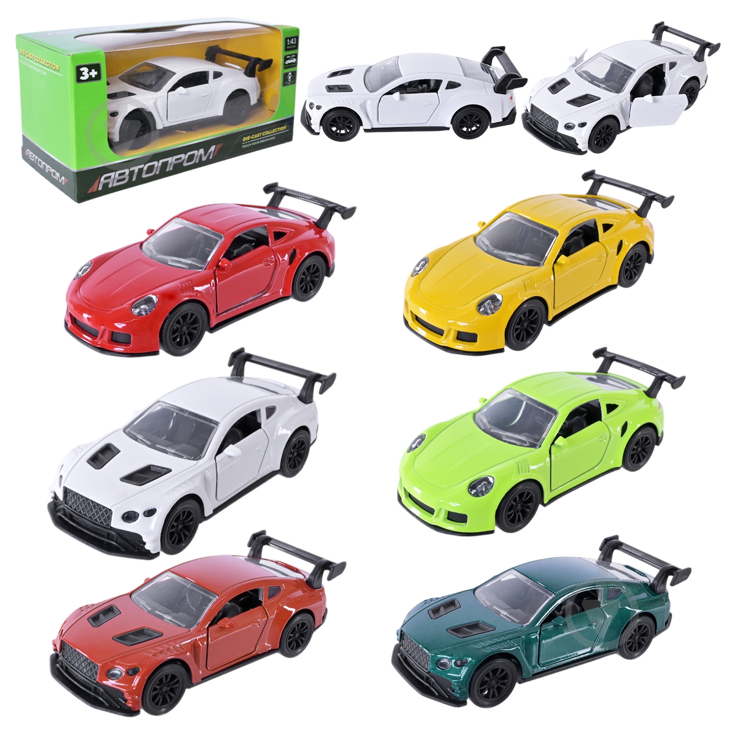 Машинка Автопром 1:43 AP4391 - фото 1 Машинка Автопром 1:43 AP4391 - фото 1