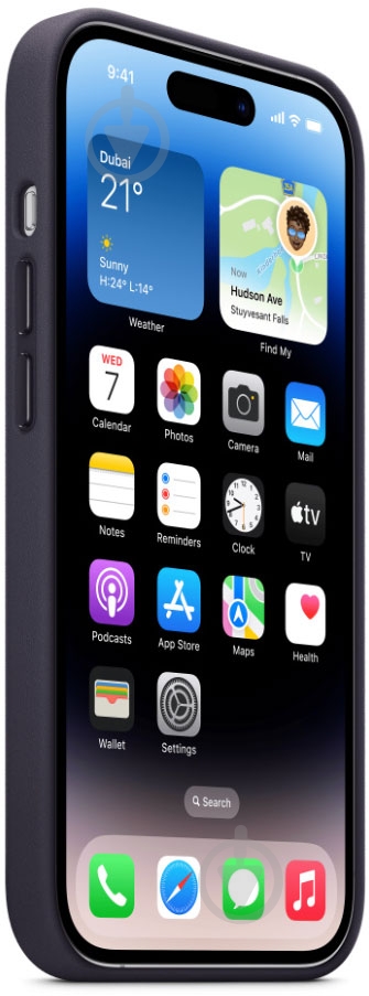 Чехол Apple Leather Case with MagSafe для iPhone 14 Pro ink(MPPJ3ZE/A) - фото 3