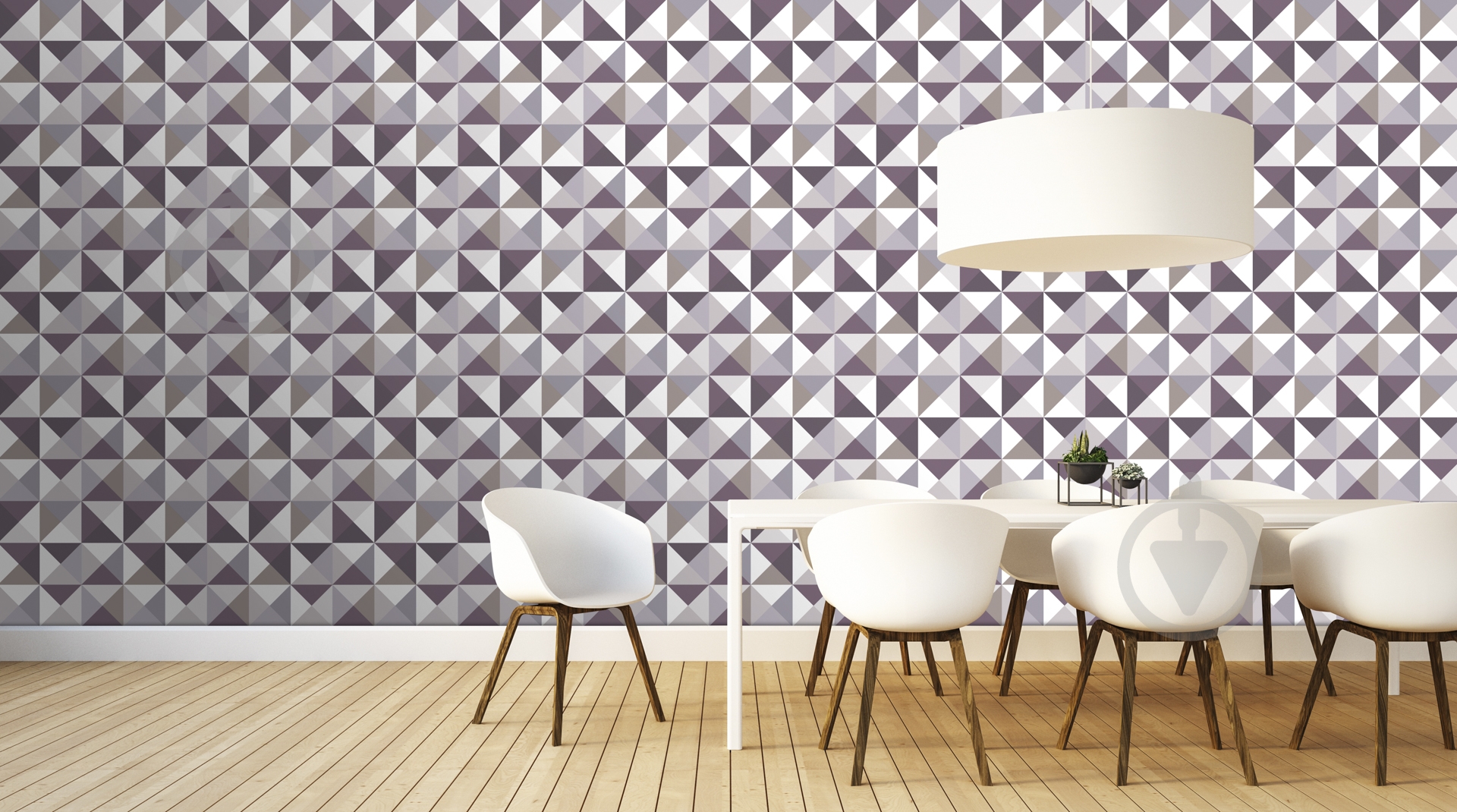 Обои Triangles Plum-1 EP1021 - фото 2 Обои Triangles Plum-1 EP1021 - фото 2